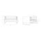 Manhattan Comfort Trillium 3 Piece - Sofa, Loveseat and Armchair Set in Black and Rose Gold, PK3 3-SS559-BK - alternate 7
